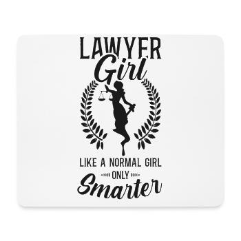 Young Lawyer Attorney Law Girl - Mouse Pad (horizontal) - white - Front