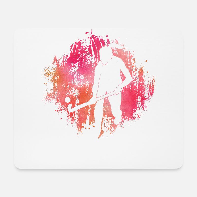 Feldhockey - Mousepad (Querformat) - Weiß