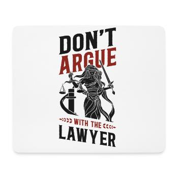 Young Lawyer Attorney Law Don'T - Mouse Pad (horizontal) - white - Front