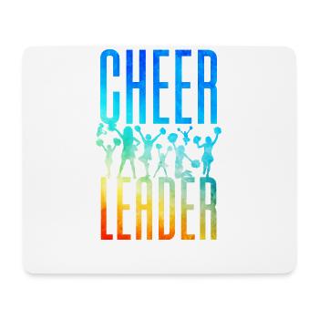 Cheer Cheerleading Aquarelle - Tapis de souris (format paysage) - blanc - Devant