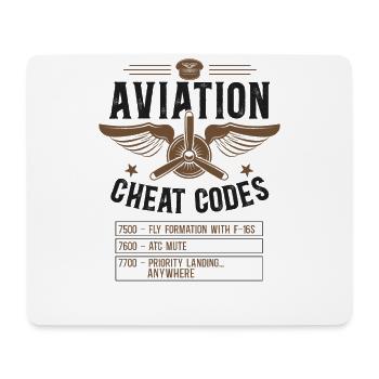 Airplane Pilot Vintage Aviation - Mouse Pad (horizontal) - white - Front