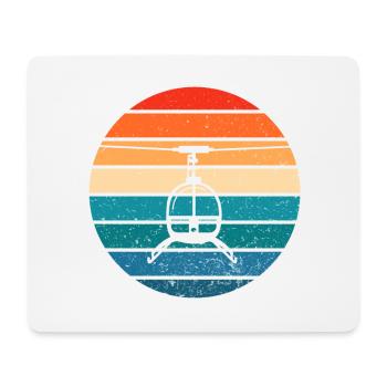 Model Making Helicopter Helicopter Pilot Flying - Mouse Pad (horizontal) - white - Front