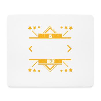 Mon mari a 40 ans et a encore 40 ans - Tapis de souris (format paysage) - blanc - Devant