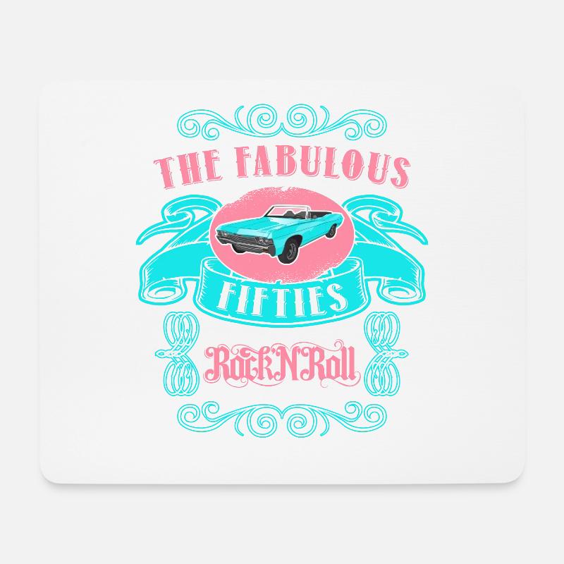 Die Fabelhaften Fünfziger Rock N' Roll 50er - Mousepad (Querformat) - Weiß