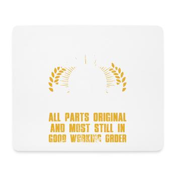 Construit il y a 60 ans 60e anniversaire - Tapis de souris (format paysage) - blanc - Devant
