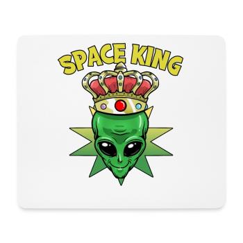 Roi de l’espace Alien - Tapis de souris (format paysage) - blanc - Devant