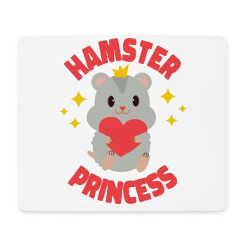 Cute Hamster Hamster Princess - Mousepad (Querformat) - Weiß - Vorne