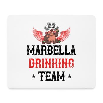 Marbella Drinking Team - Mousepad (Querformat) - Weiß - Vorne