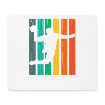Handball Handballer Retro - Mousepad (Querformat) - Weiß - Vorne