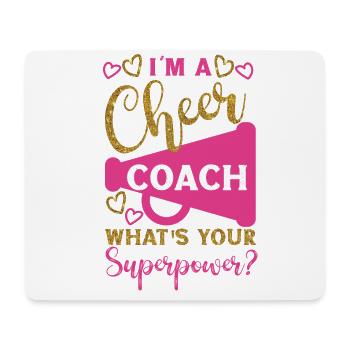 Cheer Cheerleading Coach I'M A - Mouse Pad (horizontal) - white - Front