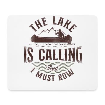Canoe Canoeing Vintage The Lake Is - Mouse Pad (horizontal) - white - Front