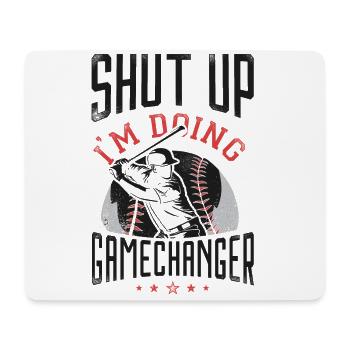 Baseball Fan Vintage Batter Shut - Mouse Pad (horizontal) - white - Front