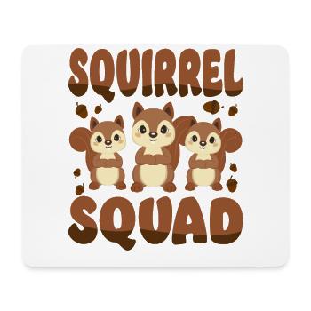 Squirrel Acorn Squirrel Squad - Mouse Pad (horizontal) - white - Front