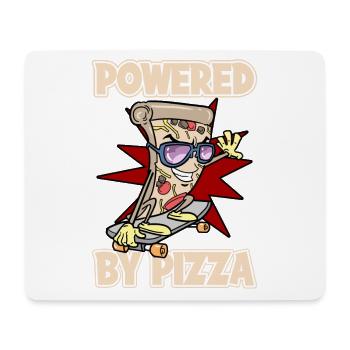 Pizza Skater Skateboard Propulsé par Pizza - Tapis de souris (format paysage) - blanc - Devant
