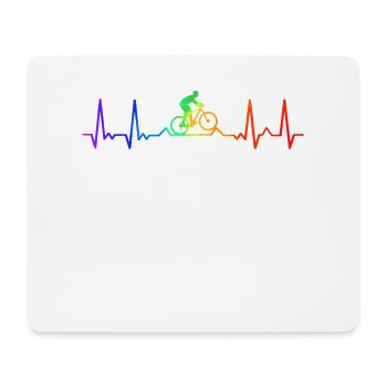 Enduro MTB Mountain Bike Riding - Mouse Pad (horizontal) - white - Front