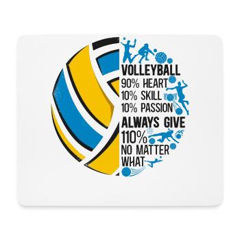 Volleyball Player Team Vintage - Mouse Pad (horizontal) - white - Front