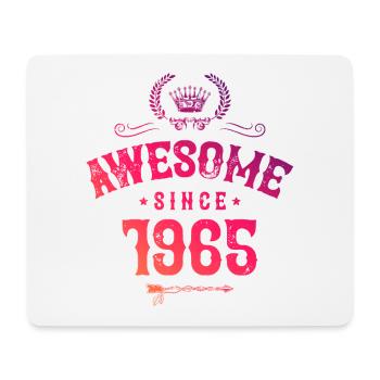 1965 awesome since - Mousepad (Querformat) - Weiß - Vorne