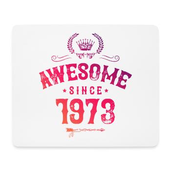 1973 awesome since - Mouse Pad (horizontal) - white - Front