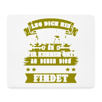 Leg Dich Nie Mit Einem Baggerfahrer An - Mousepad (Querformat) - Weiß - Vorne