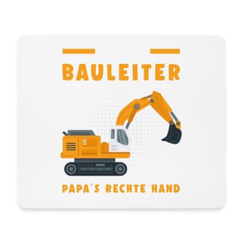 Kleiner Bauleiter Hier Bin Ich Chef - Mousepad (Querformat) - Weiß - Vorne