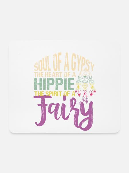 Hippie Friedensbewegung Peace Flower Power Frieden - Mousepad (Querformat) - Weiß
