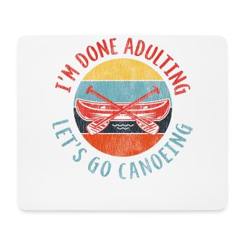 Canoe Canoeing Retro Vintage I'M - Mousepad (Querformat) - Weiß - Vorne