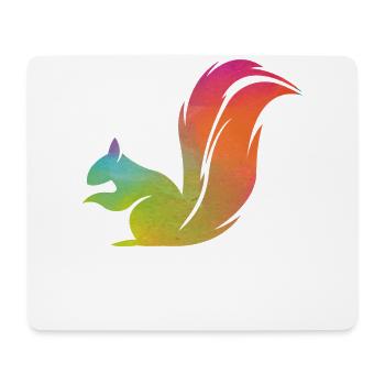Squirrel Acorn Water Color - Mouse Pad (horizontal) - white - Front