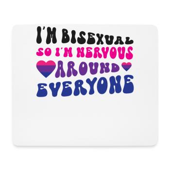 Bisexual Bi Pride Flag I'M - Mousepad (Querformat) - Weiß - Vorne