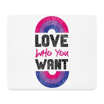 Bisexual Bi Pride Flag Rainbow - Mouse Pad (horizontal) - white - Front
