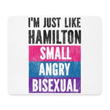 Bisexuel Bi Pride Drapeau Je suis juste - Tapis de souris (format paysage) - blanc - Devant