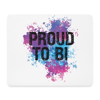 Bisexual Bi Pride Flag Watercolor - Mouse Pad (horizontal) - white - Front