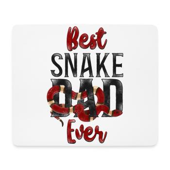 Snake Serpent Dad Father Vintage - Mousepad (Querformat) - Weiß - Vorne