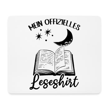 Mein Offizielles Leseshirt Buch lesen - Mousepad (Querformat) - Weiß - Vorne
