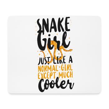 Snake Serpent Snake Girl Just Like - Mousepad (Querformat) - Weiß - Vorne