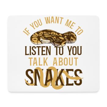 Snake Serpent If You Want Me To - Mousepad (Querformat) - Weiß - Vorne