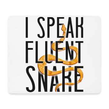 Snake Serpent I Speak Fluent Snake - Mouse Pad (horizontal) - white - Front