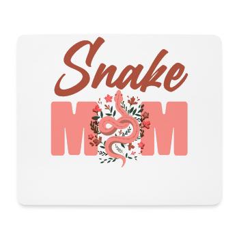 Snake Serpent Mom Mother Flower - Mouse Pad (horizontal) - white - Front