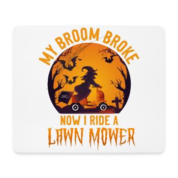 Lawn Mower Mowing Dad Father - Mouse Pad (horizontal) - white - Front