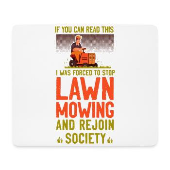 Lawn Mower Mowing Dad Father - Mouse Pad (horizontal) - white - Front