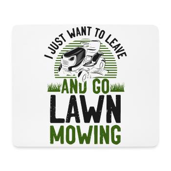 Lawn Mower Mowing Dad Father - Mouse Pad (horizontal) - white - Front