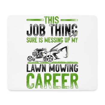 Lawn Mower Mowing Dad Father - Mouse Pad (horizontal) - white - Front