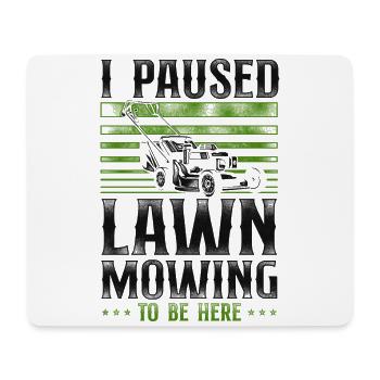 Lawn Mower Mowing Dad Father - Mouse Pad (horizontal) - white - Front