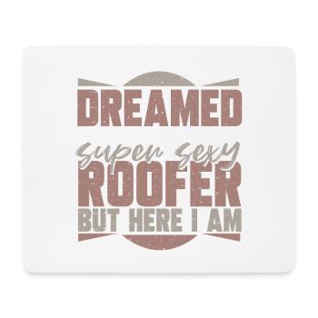 Dachdecker Handwerker Beruf Dach Handwerk Hausbau - Mousepad (Querformat) - Weiß - Vorne