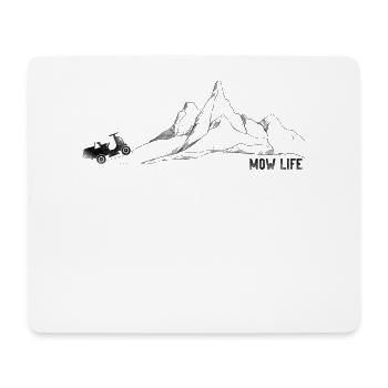 Lawn Mower Mowing Dad Father - Mouse Pad (horizontal) - white - Front
