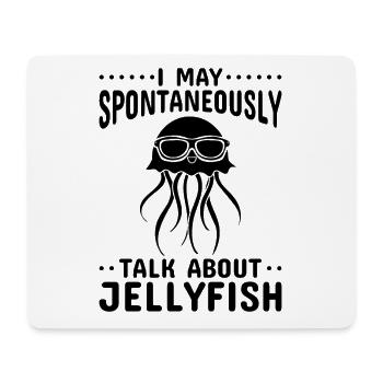 Ich kann spontan über Jellyfish Lover Jellyfish - Mousepad (Querformat) - Weiß - Vorne