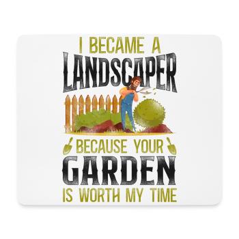 Landscaper Landscaping Landscape - Mouse Pad (horizontal) - white - Front