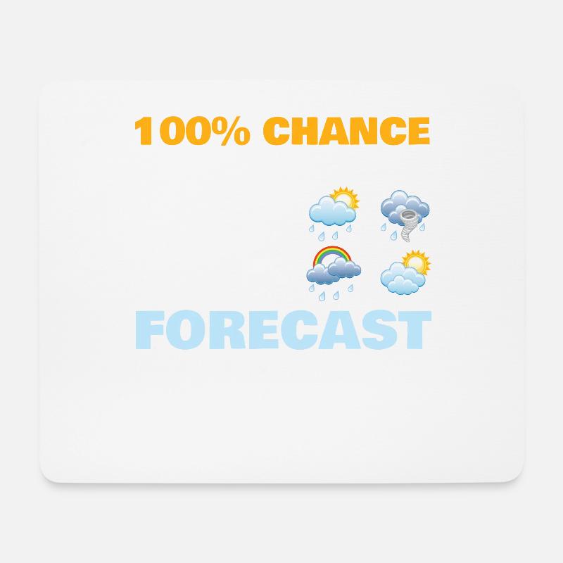 100% de chance que je vous dise la prédiction pour - Tapis de souris (format paysage) - blanc