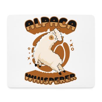 Alpaca Whisperer Vicuna Guanaco Llama Breeder - Mouse Pad (horizontal) - white - Front