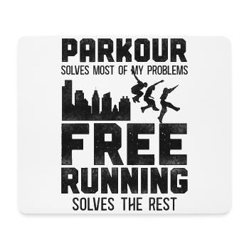 Parkour Free Running Traceur - Mouse Pad (horizontal) - white - Front
