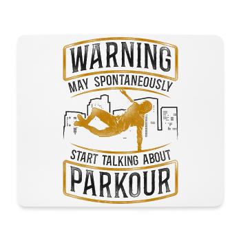 Parkour Free Running Traceur - Mouse Pad (horizontal) - white - Front